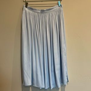 And Taylor sky blue full Satin Skirt s 10